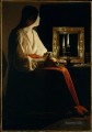 La Magdalena Penitente a la luz de las velas Georges de La Tour